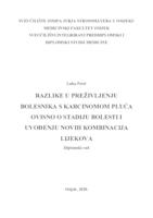 prikaz prve stranice dokumenta Razlike u preživljenju bolesnika sa karcinomom pluća ovisno o stadiju bolesti i uvođenju novih kombinacija lijekova