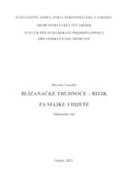 prikaz prve stranice dokumenta Blizanačke trudnoće - rizik za majku i dijete