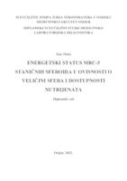 prikaz prve stranice dokumenta Energetski status MRC-5 staničnih sferoida u ovisnosti o veličini sfera i dostupnosti nutrijenata