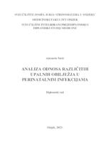 prikaz prve stranice dokumenta Analiza odnosa različitih upalnih obilježja u perinatalnim infekcijama