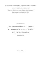 prikaz prve stranice dokumenta Antimikrobna osjetljivost karbapenem rezistentnih enterobakterija