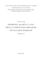 prikaz prve stranice dokumenta Ekspresija microRNA u gama delta T limfocitima oboljelih od vulgarne psorijaze