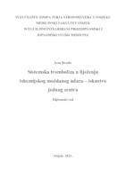 prikaz prve stranice dokumenta Sistemska tromboliza u liječenju ishemijskog moždanog udara, iskustvo jednog centra
