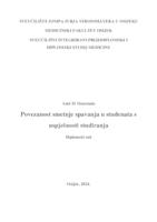 prikaz prve stranice dokumenta Povezanost smetnje spavanja u studenata s uspješnosti studiranja