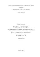 prikaz prve stranice dokumenta Utjecaj kalcija i paratireoidnog hormona na stvaranje bubrežnih kamenaca