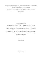 prikaz prve stranice dokumenta Diferencijacija stromalnih tumora gastrointestinalnog trakta imunohistokemijskim bojanjem.