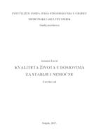 prikaz prve stranice dokumenta Kvaliteta života u domovima za starije i nemoćne