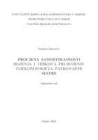 prikaz prve stranice dokumenta Procjena samoefikasnosti dojenja i teškoća pri dojenju tijekom posjeta patronažne sestre