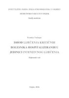 prikaz prve stranice dokumenta Ishod liječenja kritičnih bolesnika hospitaliziranih u jedinici intenzivnog liječenja