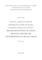 prikaz prve stranice dokumenta Sastav lipida stanične membrane jetre mužjaka štakora Sprague Dawley hranjenih masnom i slatkom hranom i tretiranih metforminom ili liraglutidom