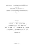 prikaz prve stranice dokumenta Otkrivanje infekcija uzrokovanih bakterijom Helicobacter pylori: pojavnost u Osječko-baranjskoj županiji