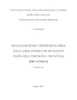 prikaz prve stranice dokumenta Dijagnostičke i epidemiološke značajke infekcije humanim papilomavirusom u istočnoj Hrvatskoj