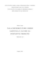 prikaz prve stranice dokumenta Nalaz hemokulture i ishod liječenja u Zavodu za intenzivnu medicinu