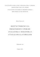 prikaz prve stranice dokumenta Rizični čimbenici za prekomjernu uporabu analgetika u bolesnika s učestalom glavoboljom