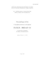 Flour - Bread '13 : Proceedings of the 7th International Congress Flour - Bread '13 and 9th Croatian Congress of Cereal Technologists