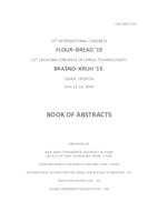 Flour - Bread '19 : Book of Abstracts 10th International Congress Flour - Bread '19 and 12th Croatian Congress of Cereal Technologists Brašno - Kruh '19