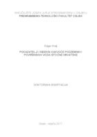 prikaz prve stranice dokumenta Pokazatelji i indeksi kakvoće podzemnih i površinskih voda istočne Hrvatske