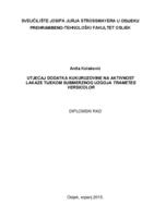 prikaz prve stranice dokumenta Utjecaj dodatka kukuruzovine na aktivnost lakaze tijekom submerznog uzgoja Trametes versicolor