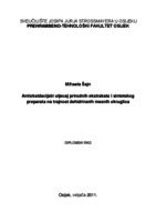 prikaz prve stranice dokumenta Antioksidacijski utjecaj prirodnih ekstrakata i sintetskog preparata na trajnost dehidriranih mesnih okruglica