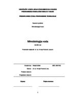 prikaz prve stranice dokumenta Mikrobiologija voda