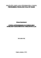 prikaz prve stranice dokumenta Utjecaj antioksidanasa na oksidacijsku stabilnost suncokretovog i maslinovog ulja