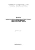 prikaz prve stranice dokumenta Analiza fitofarmakoloških sastavnica suhog ekstrakta vrijeska (Satureja montana L.) i njegova potencijalna primjena
