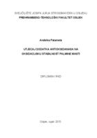prikaz prve stranice dokumenta Utjecaj dodatka antioksidanasa na oksidacijsku stabilnost palmine masti